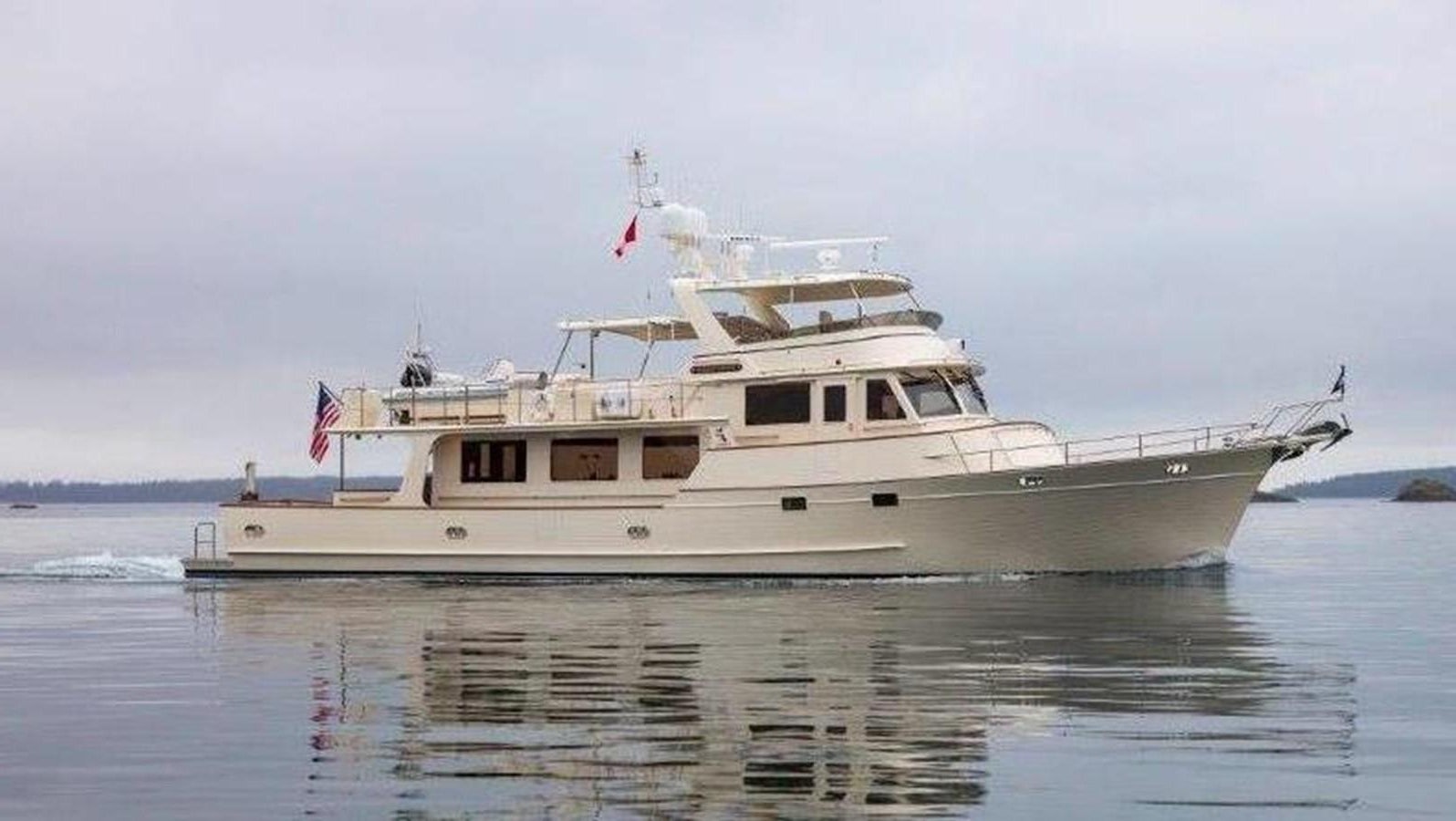a boat on the water aboard FLEMING 78 - NEW BUILD Yacht for Sale