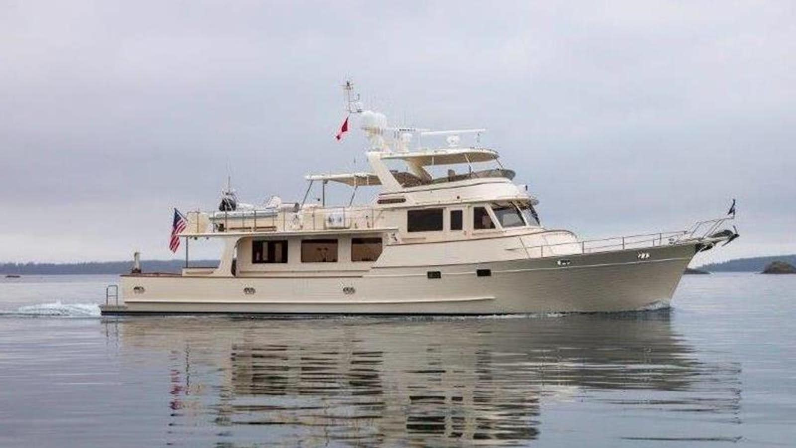 a boat on the water aboard FLEMING 78 - NEW BUILD Yacht for Sale
