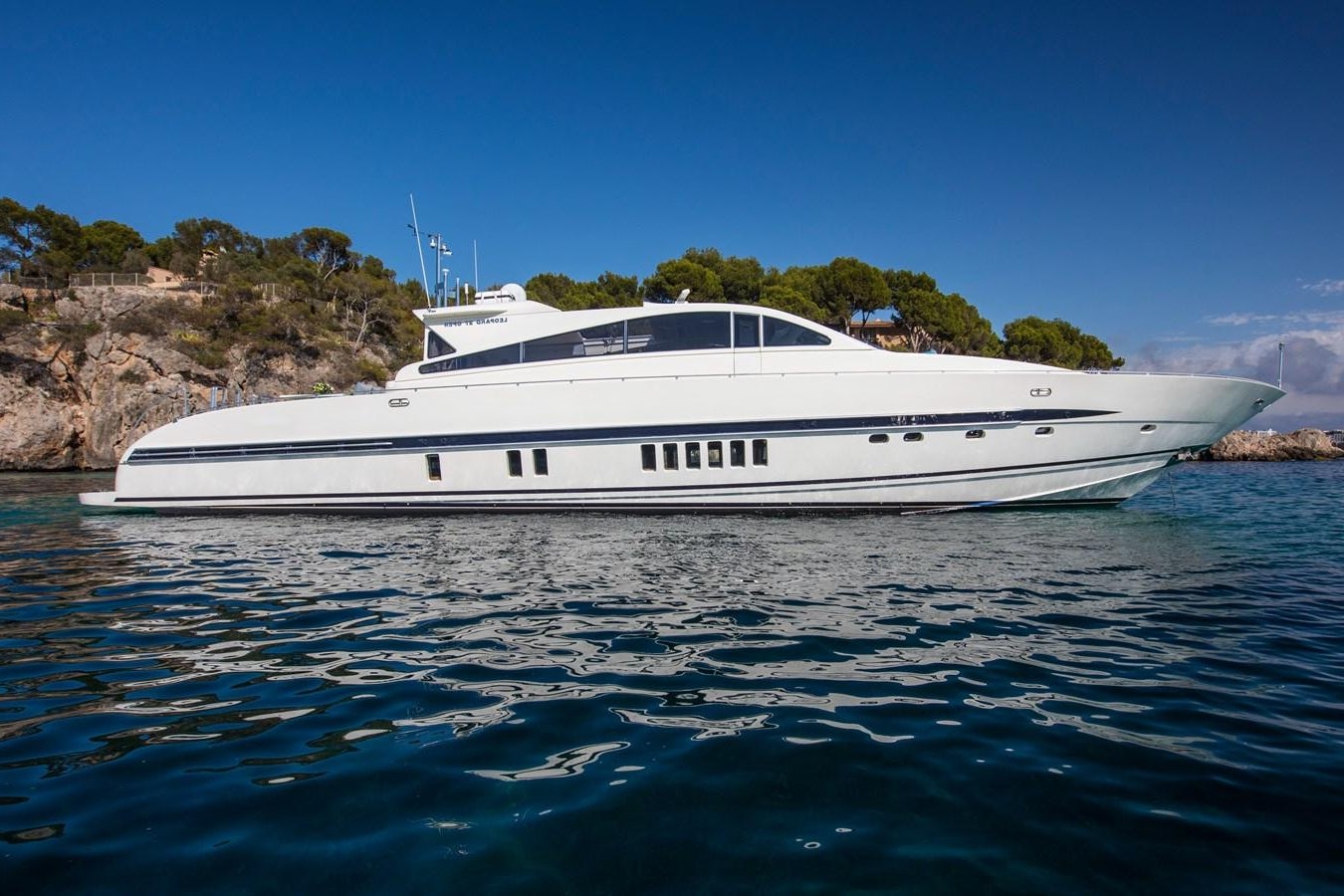 a boat in the water aboard CITA Yacht for Sale
