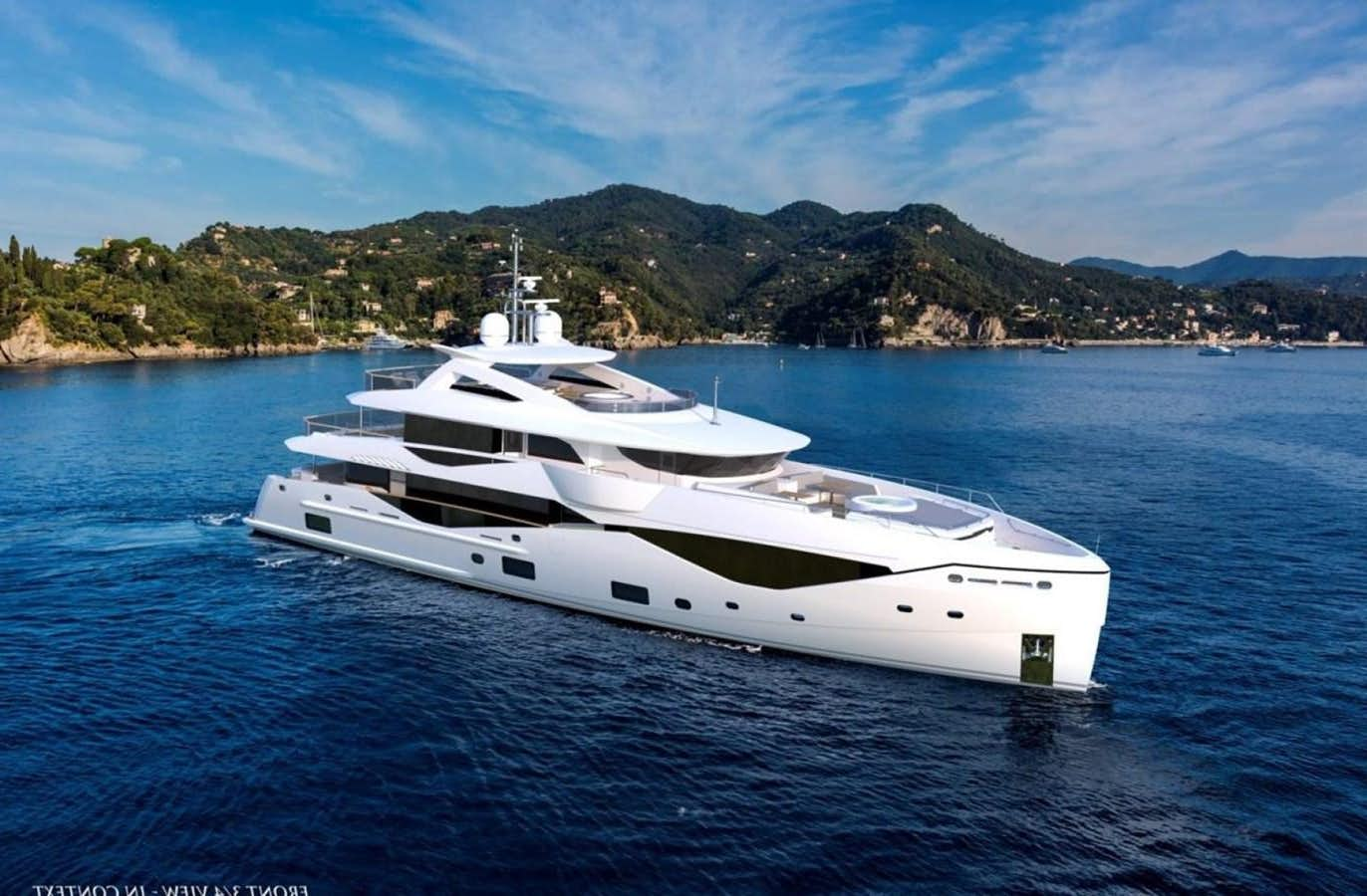 a white yacht on the water aboard 42 METER OCEAN Yacht for Sale