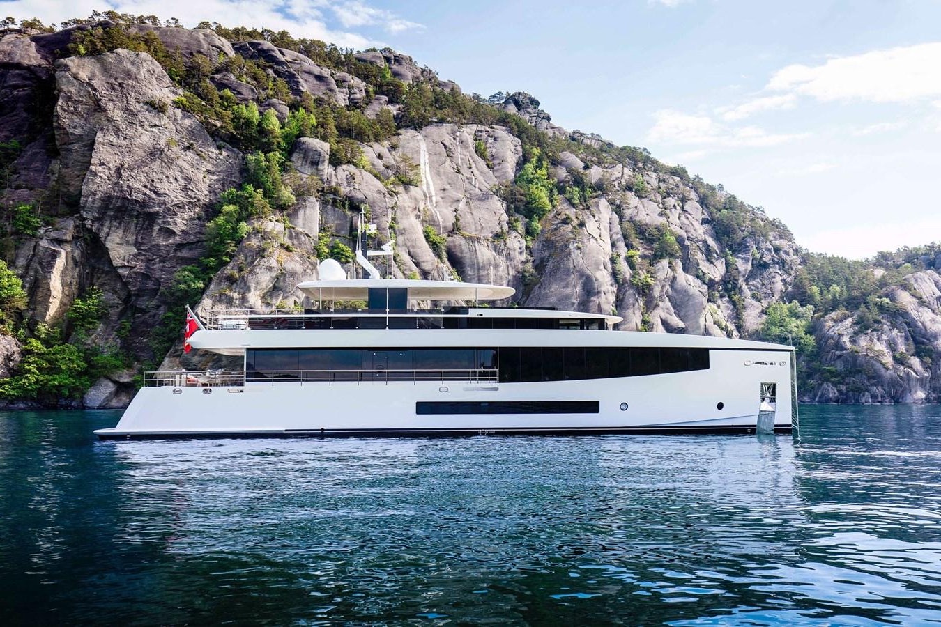 a boat on the water aboard GRAY CLIFFS Yacht for Sale