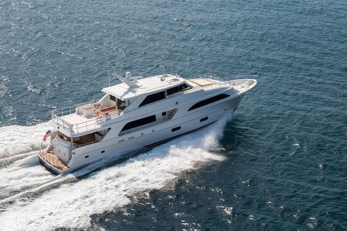 a boat on the water aboard OUR TRADE Yacht for Sale
