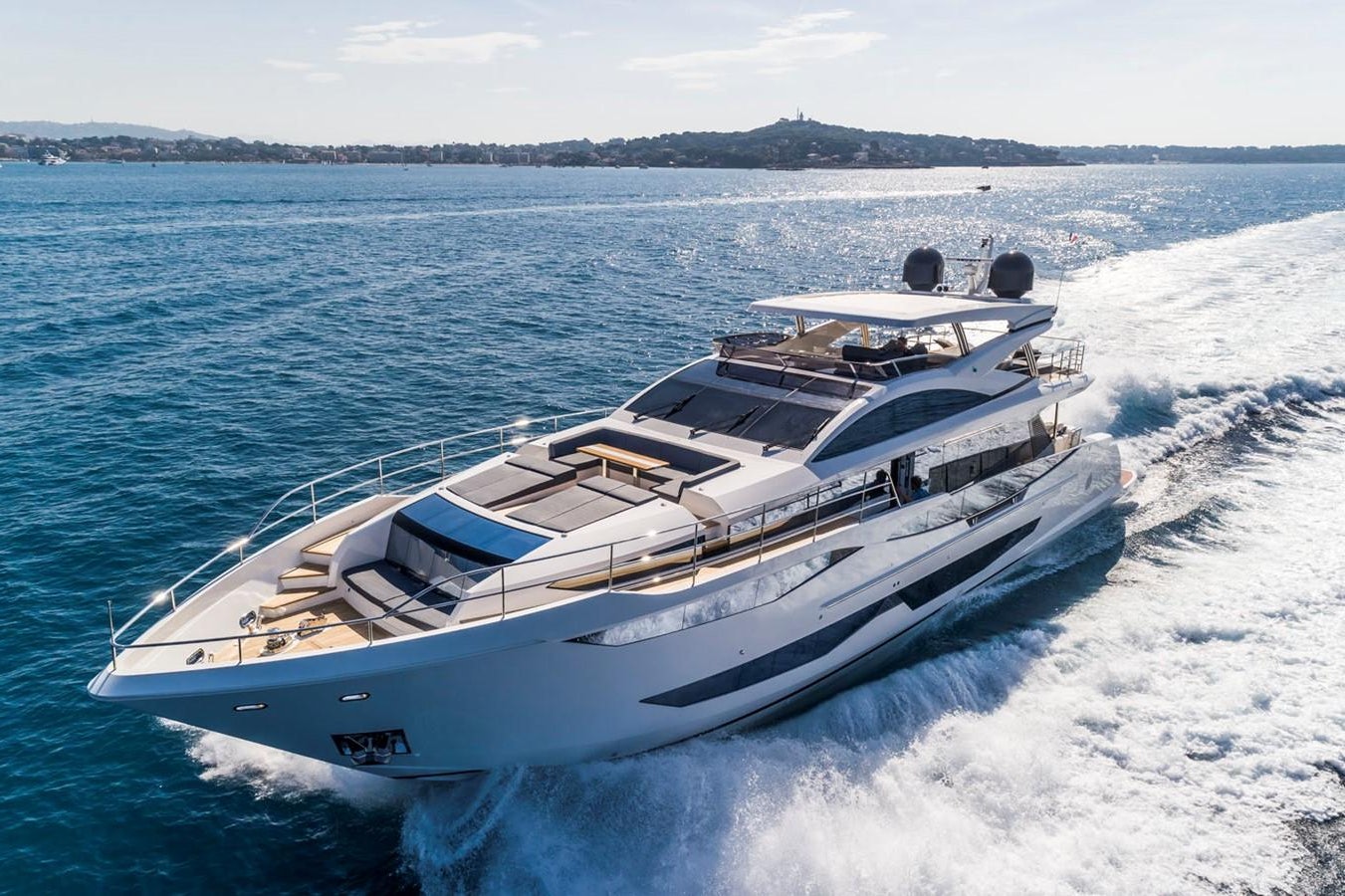 a boat on the water aboard PEARL Yacht for Sale