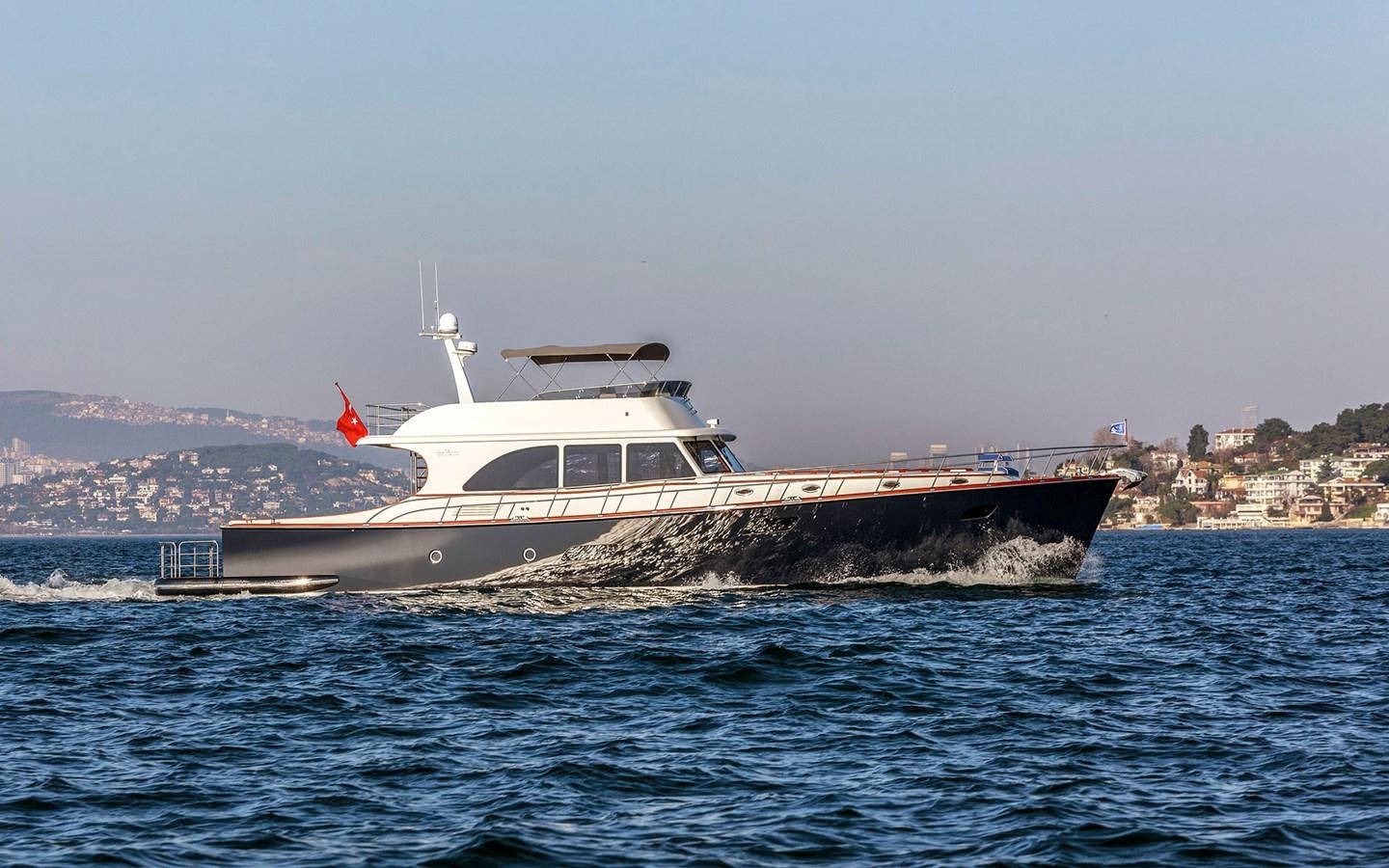 a boat in the water aboard ALECTO Yacht for Sale
