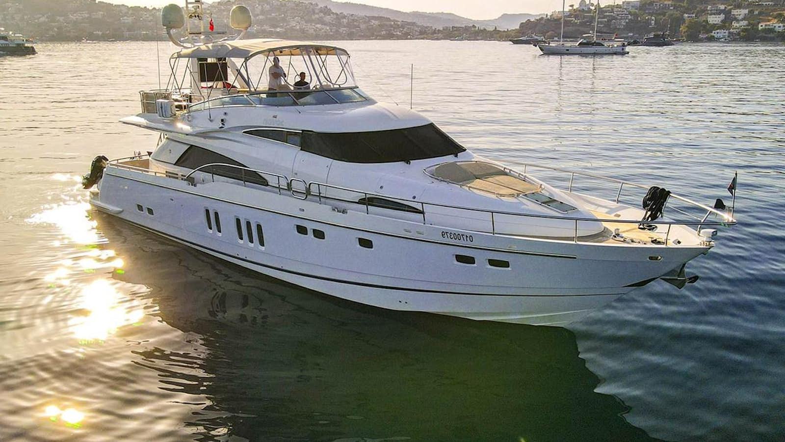 a boat on the water aboard SEVEN Yacht for Sale