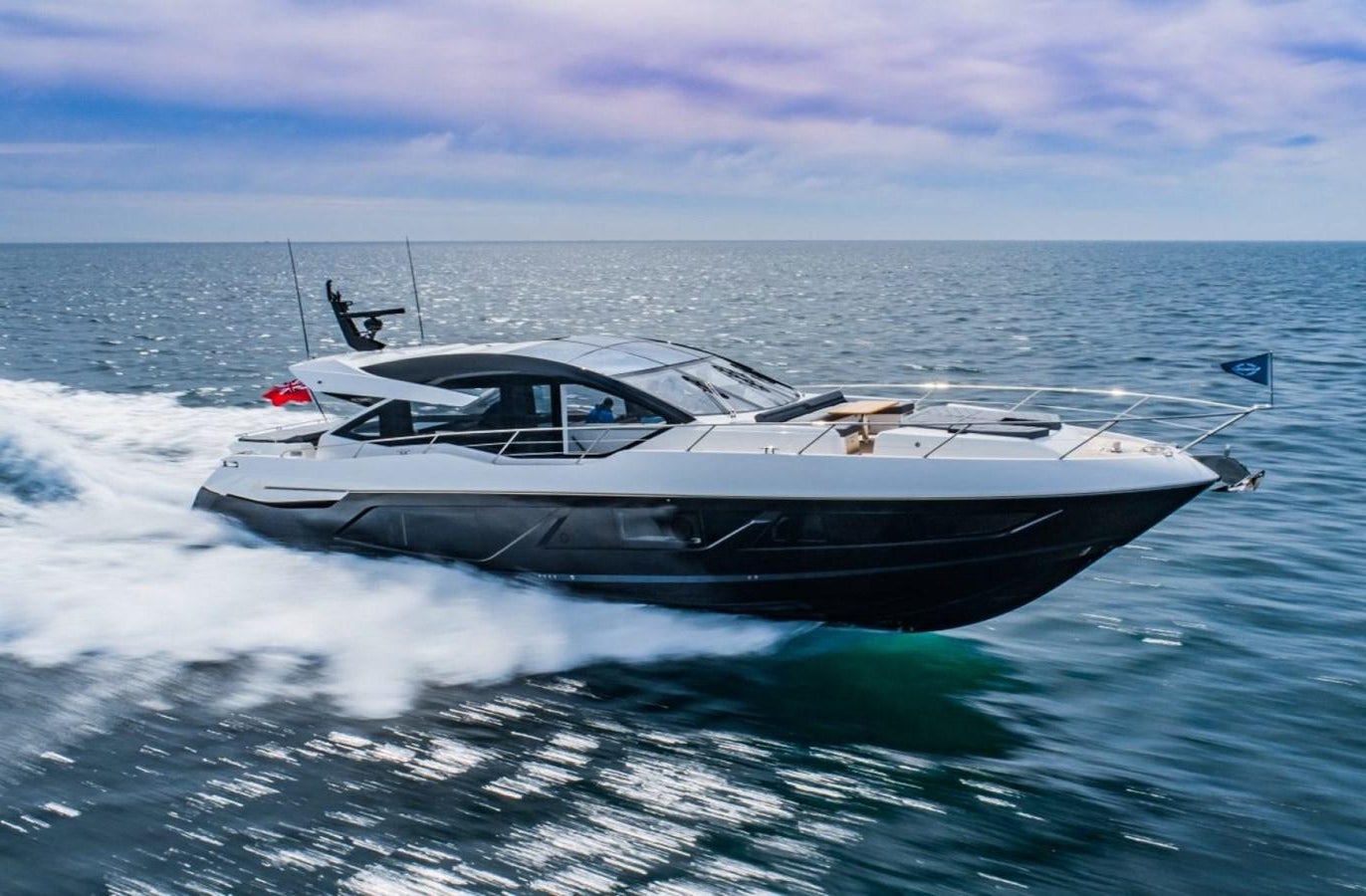 a boat on the water aboard 74 PREDATOR Yacht for Sale