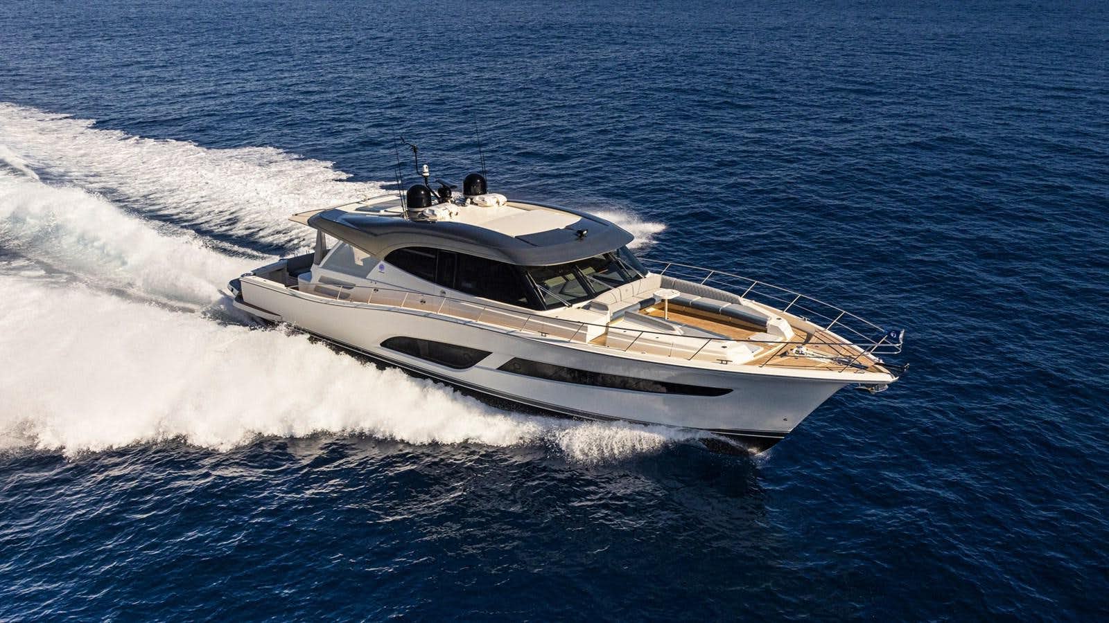 a boat on the water aboard 645 SUV WORLD PREMIERE Yacht for Sale