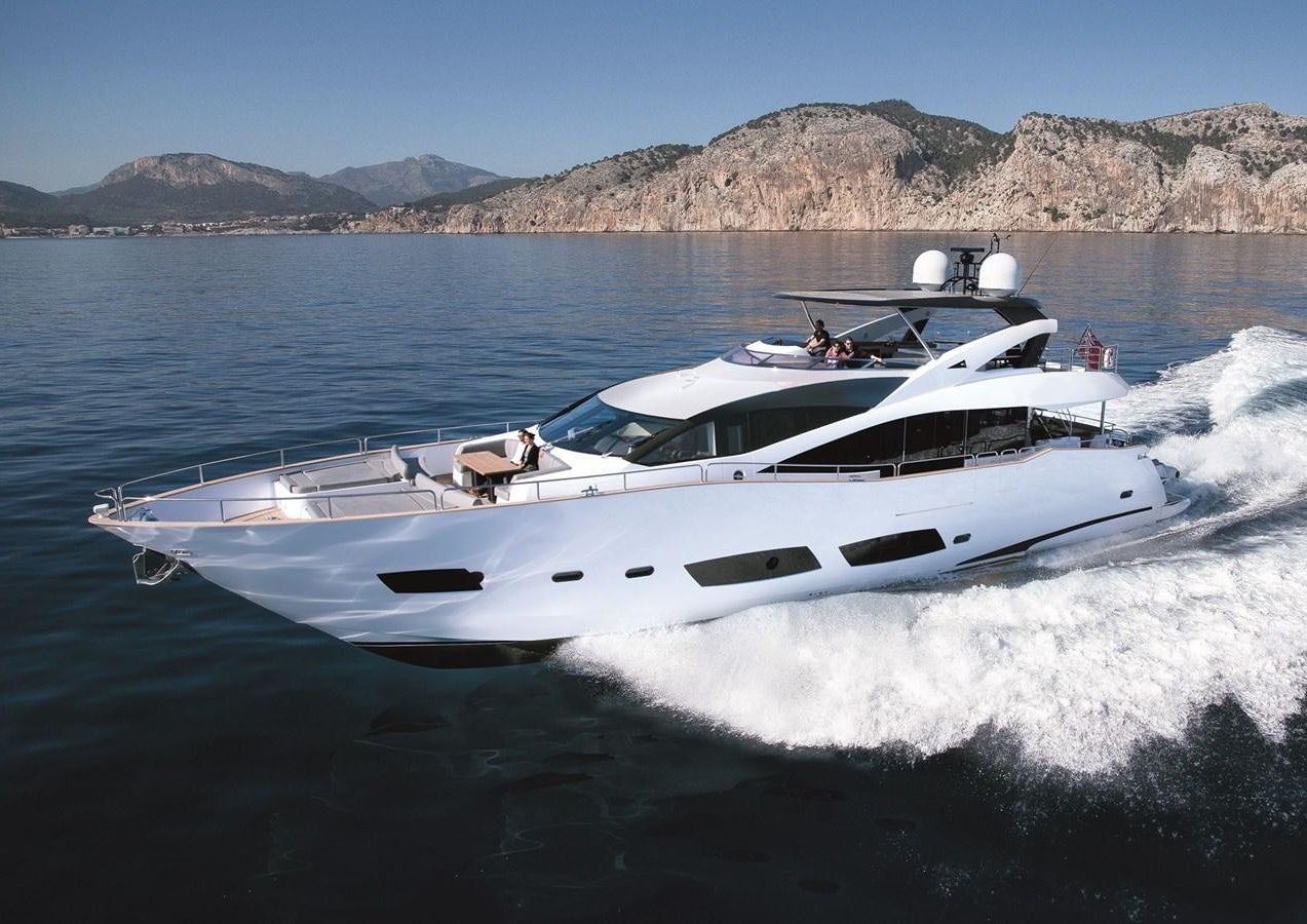 a boat on the water aboard 28M Yacht for Sale