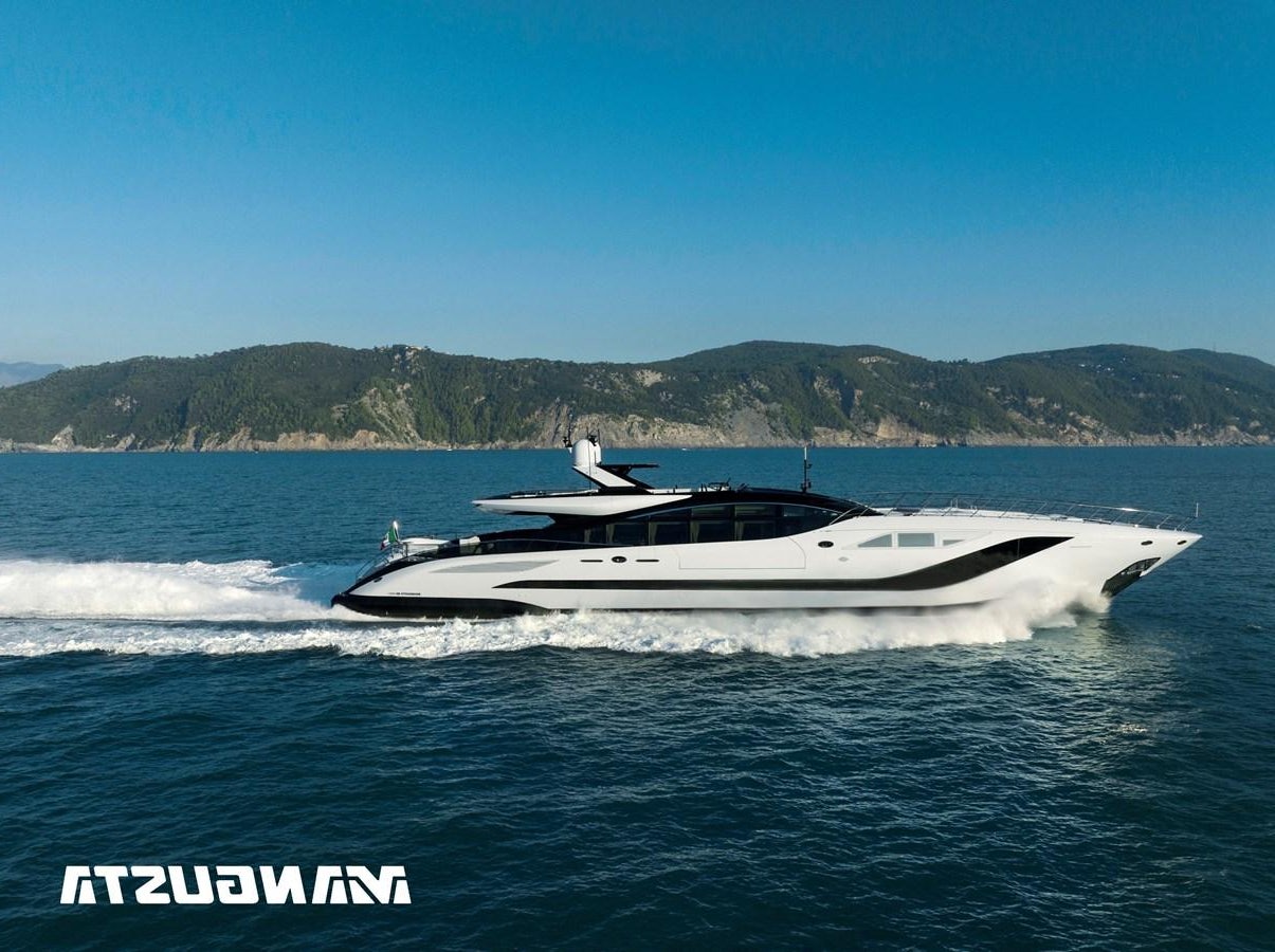 a boat on the water aboard NO RUSH Yacht for Sale