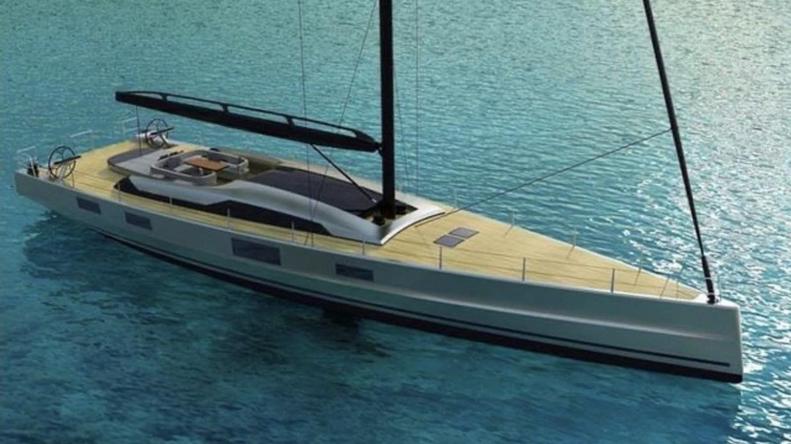 a white and black boat on water aboard 2023 MCCONAGHY MAKARA Yacht for Sale