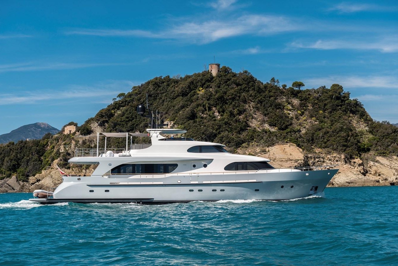 a boat on the water aboard ARCHIPELAGO Yacht for Sale