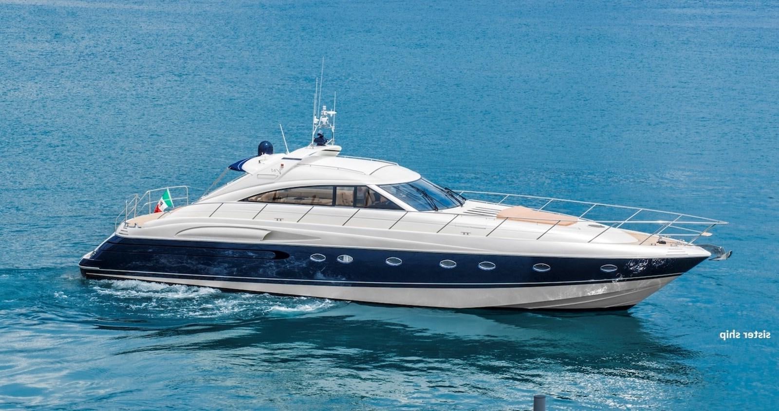 a white yacht in the water aboard SERENA Yacht for Sale