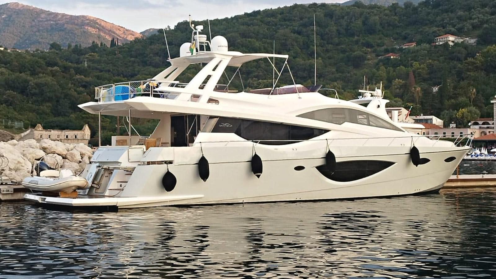 a boat in the water aboard NUMARINE 78 Yacht for Sale