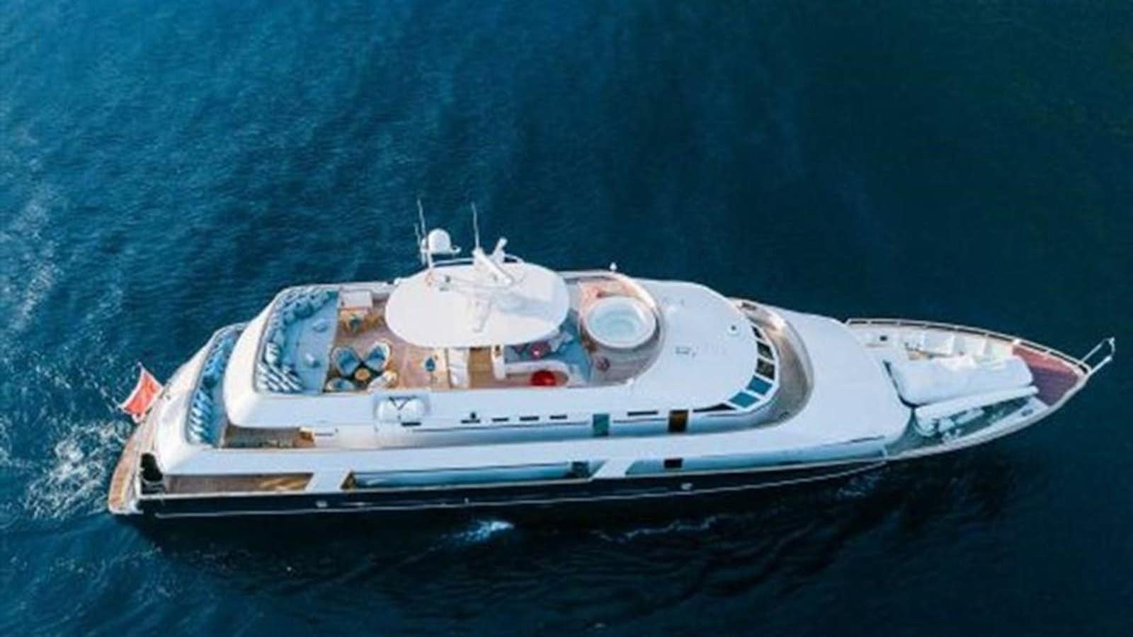 a boat in the water aboard CHARISMA Yacht for Sale