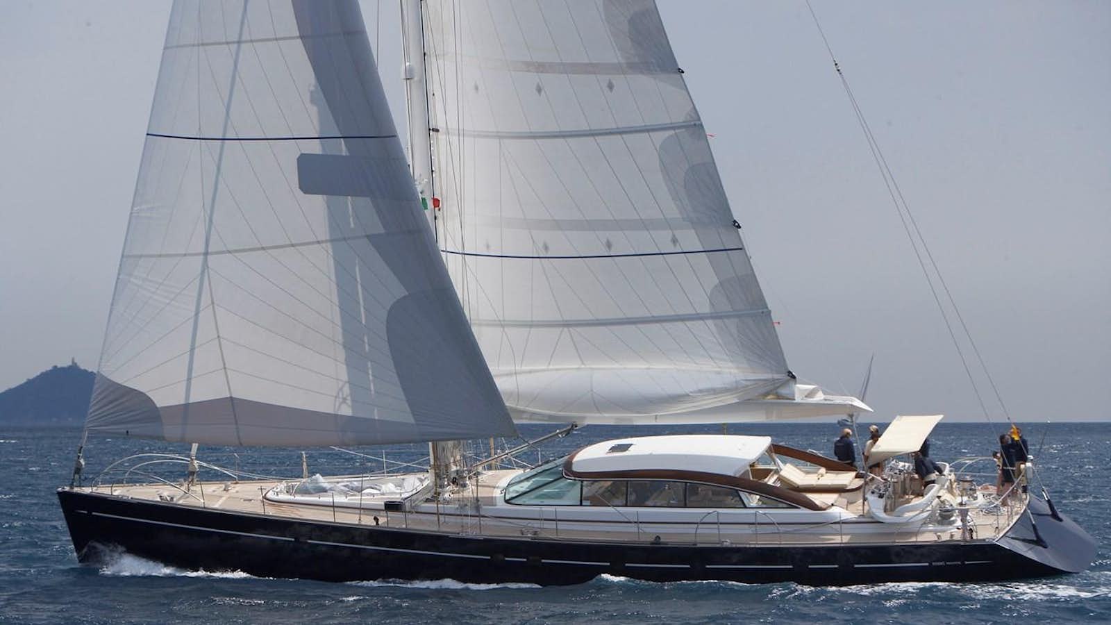 a sailboat on the water aboard MBOLO Yacht for Sale