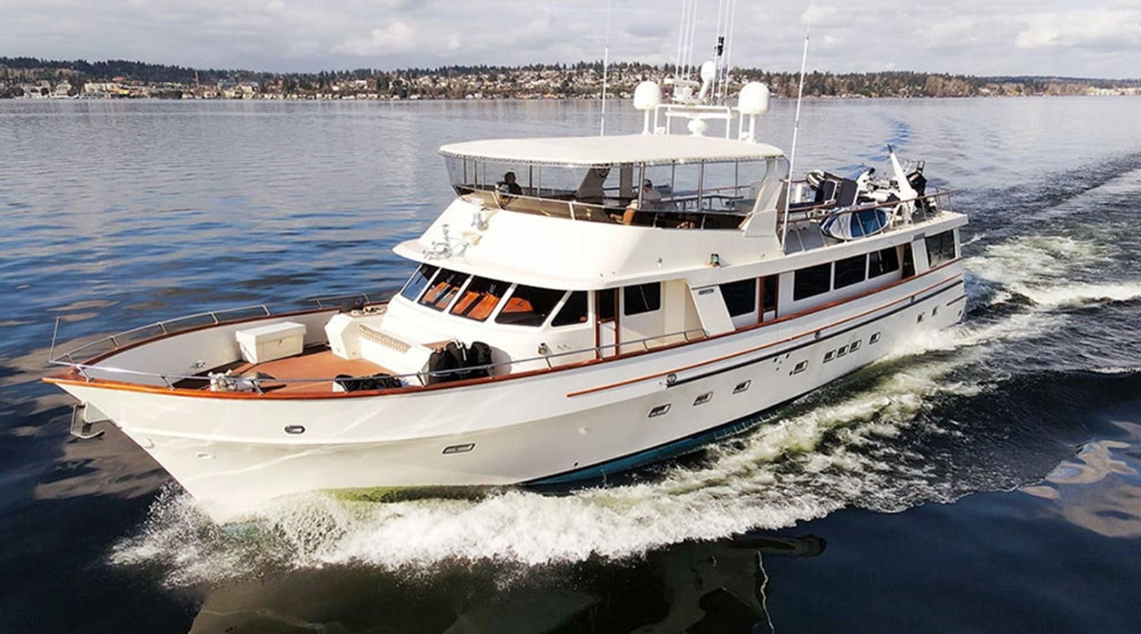 a boat on the water aboard PACIFIC SHADOW Yacht for Sale