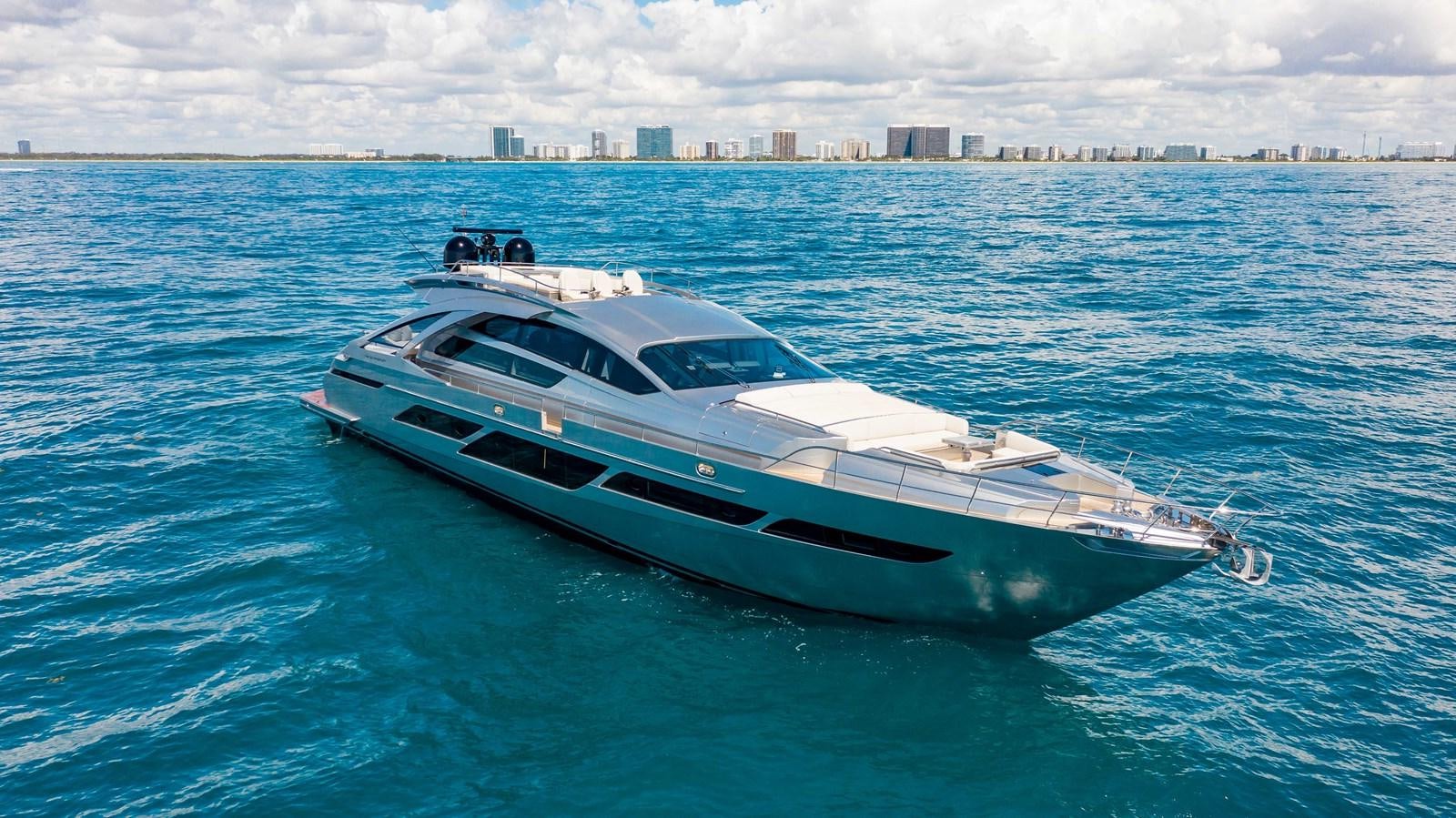 a white yacht in the water aboard LADY K Yacht for Sale