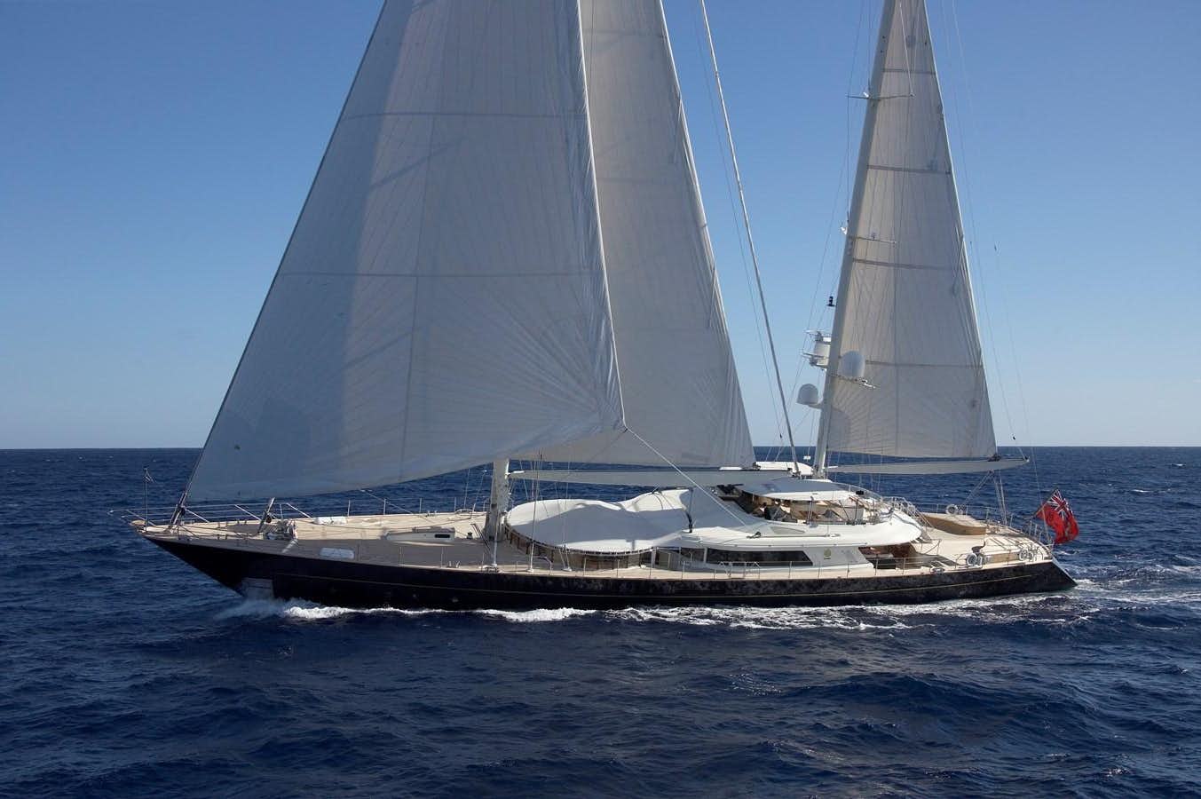 a sailboat on the water aboard LA LUNA Yacht for Sale