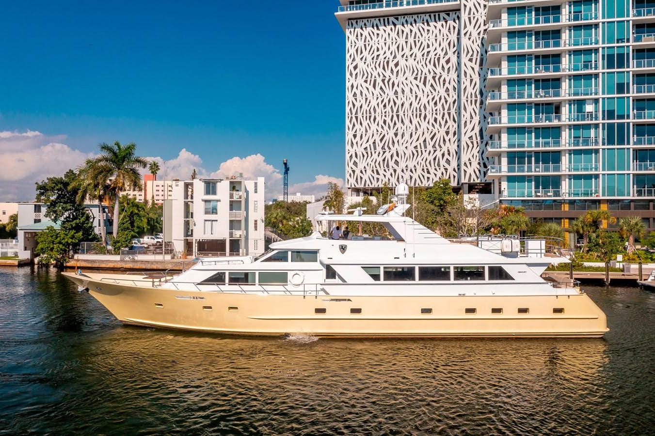a boat on the water aboard A PLACE IN THE SUN Yacht for Sale