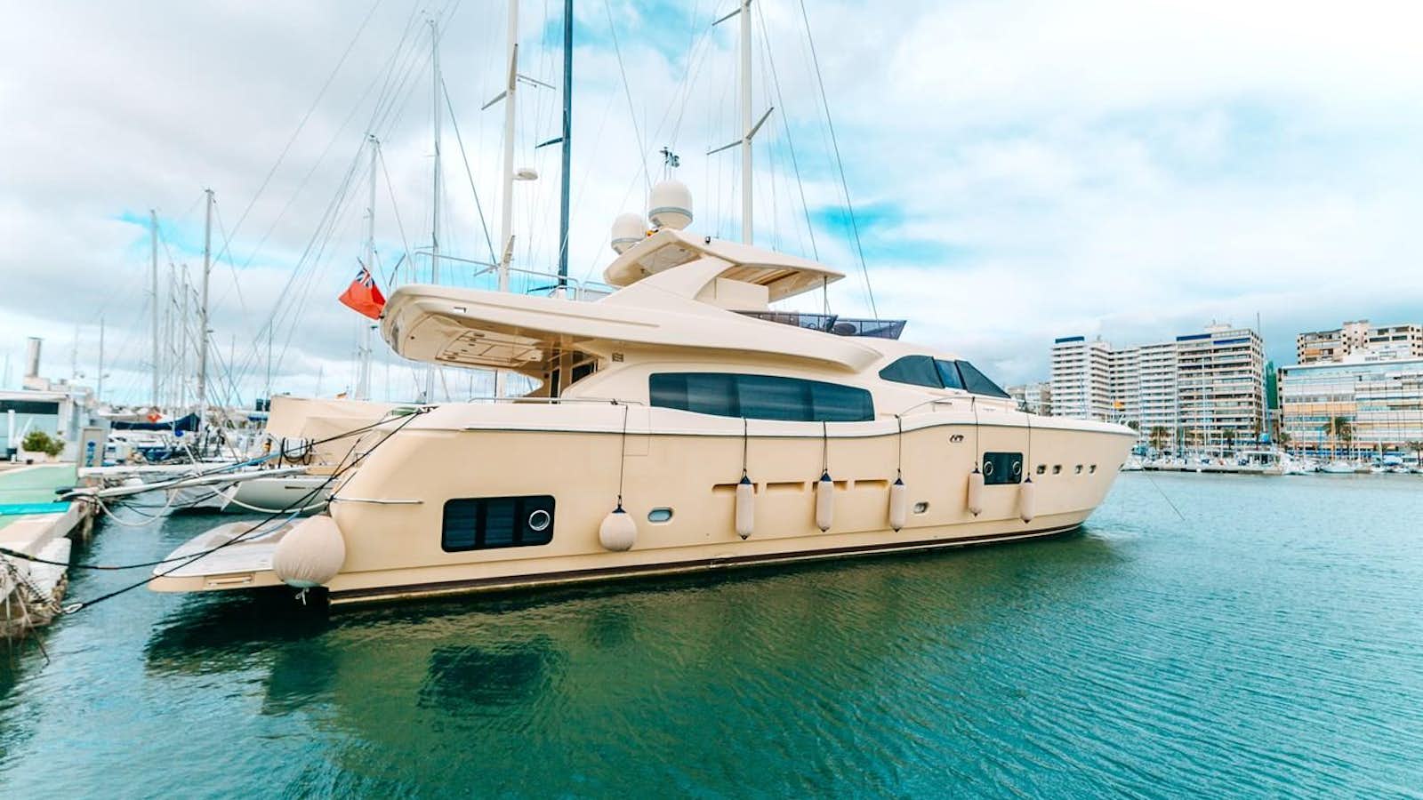 a boat in the water aboard ENZO MARE Yacht for Sale