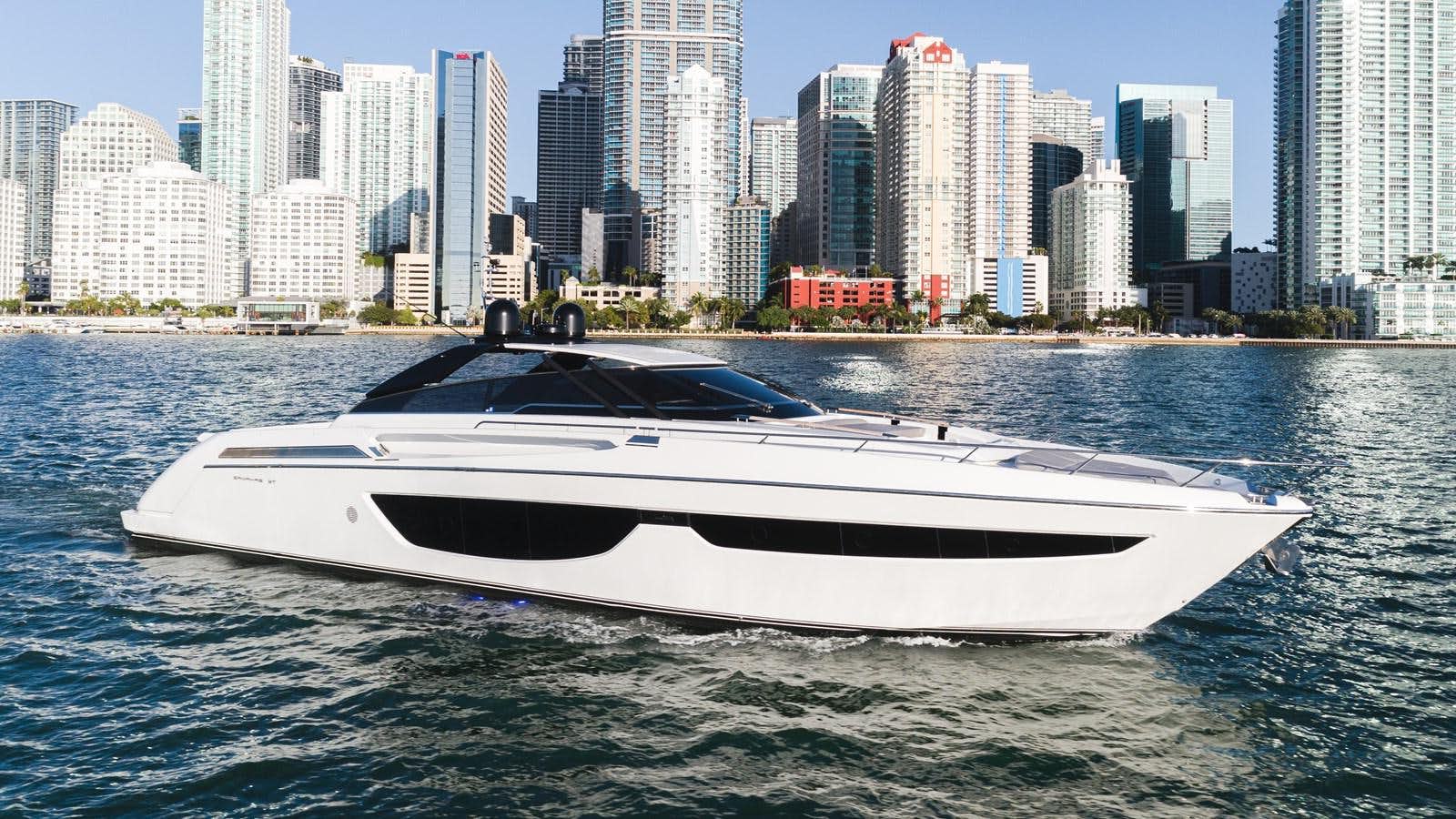 a white boat in the water aboard 2 QUICK Yacht for Sale