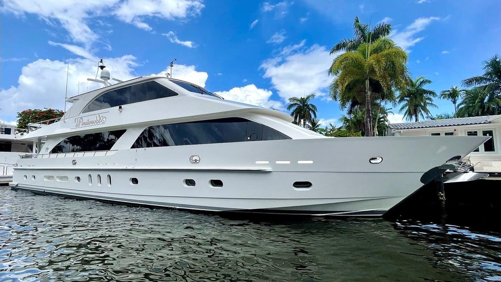 a white yacht in the water aboard ADVENTURE US II Yacht for Sale