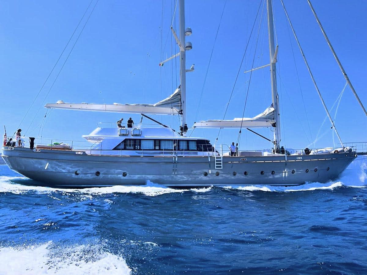 a boat in the water aboard ONE FORCE Yacht for Sale