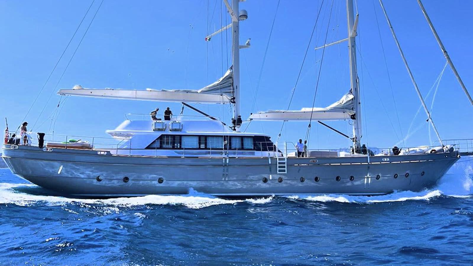 a boat in the water aboard ONE FORCE Yacht for Sale