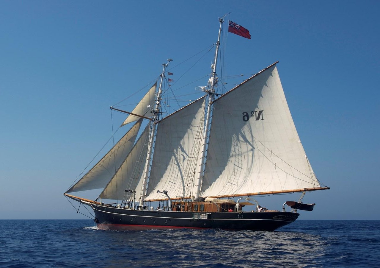 a boat in the water aboard NO.6 TEXEL Yacht for Sale