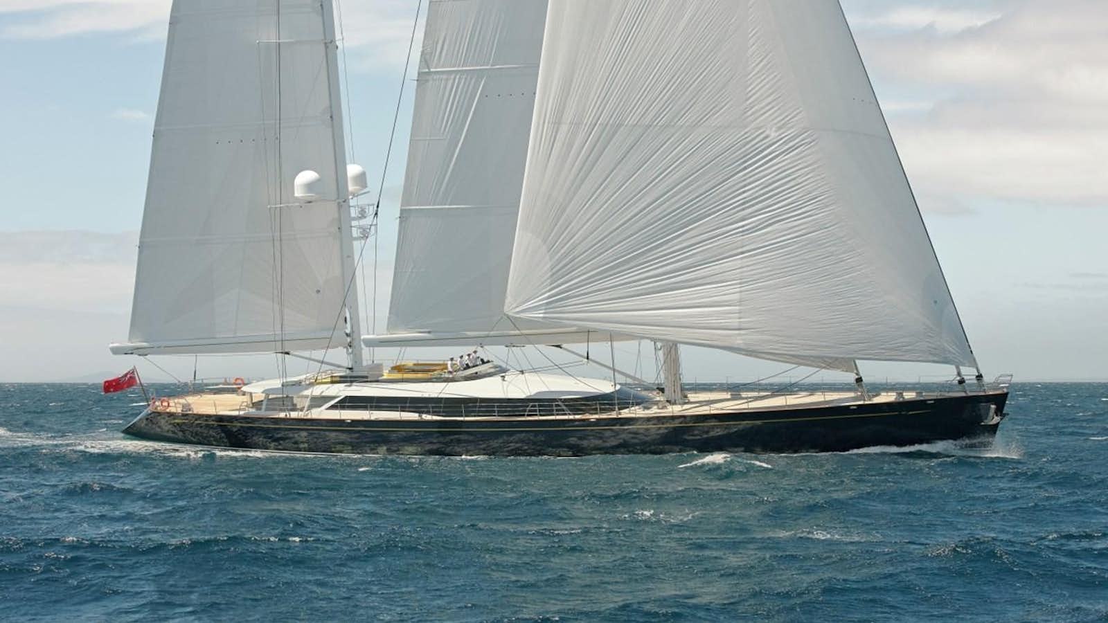 a sailboat on the water aboard SALVAJE Yacht for Sale