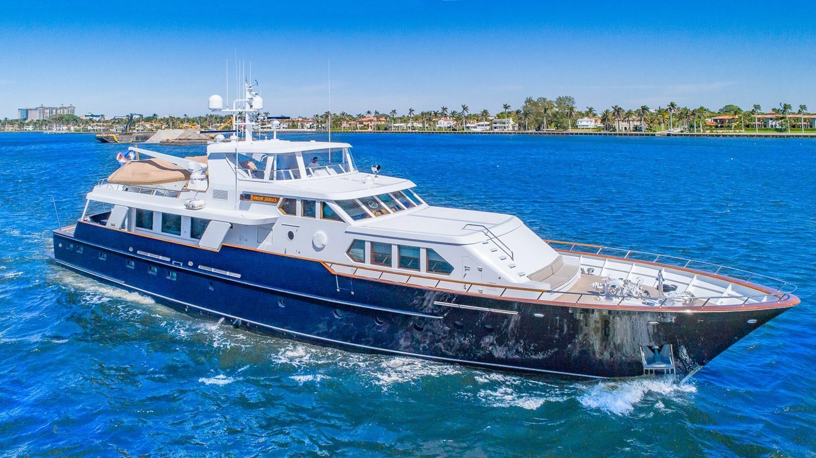 a large white boat on the water aboard CASUAL WATER Yacht for Sale