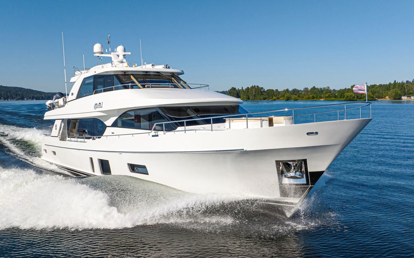 a boat on the water aboard LANIKAI Yacht for Sale
