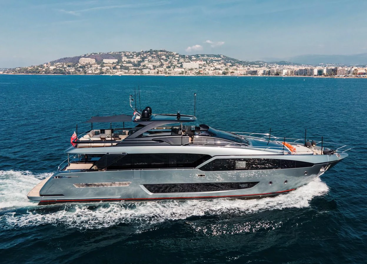 a boat on the water aboard O4 Yacht for Sale
