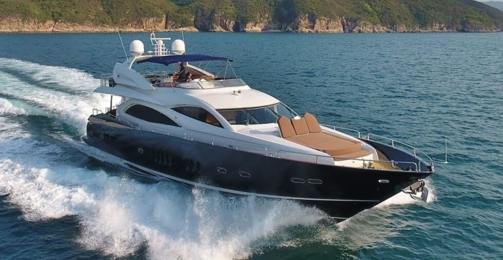 a boat on the water aboard AEGII Yacht for Sale