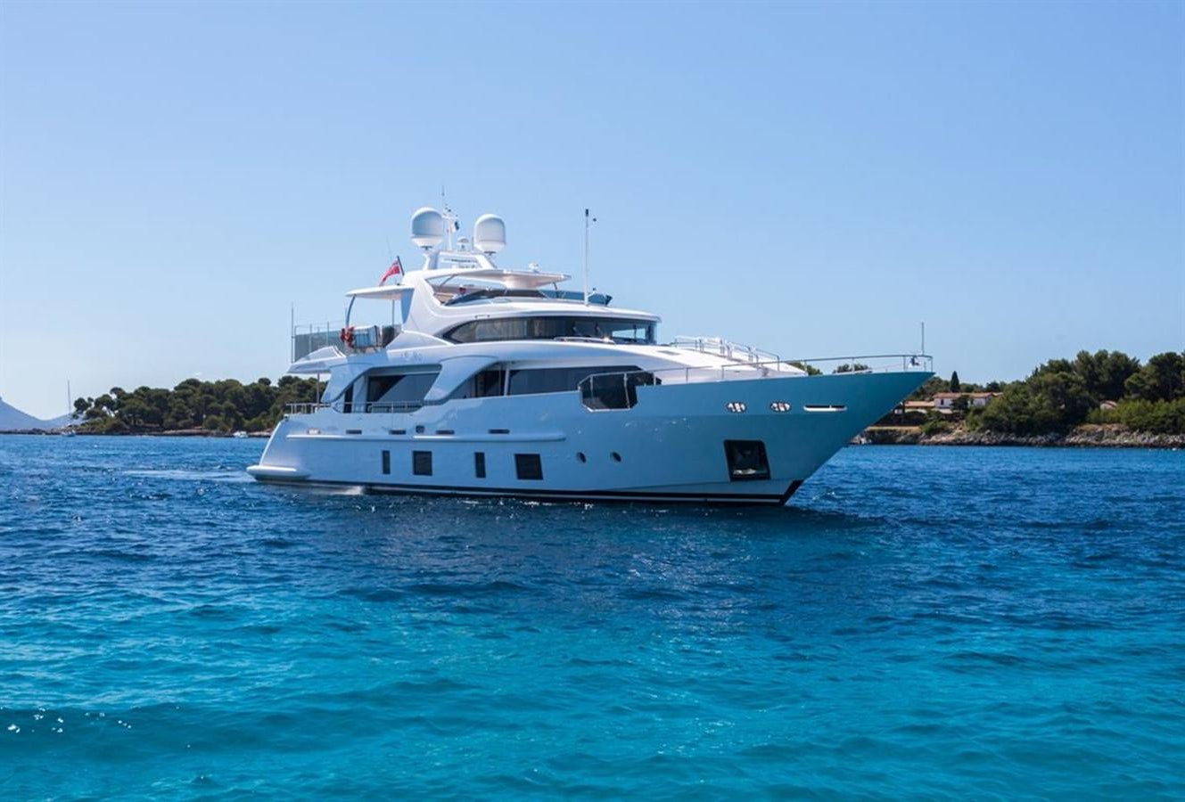 a white boat in the water aboard MY ZEHAVA Yacht for Sale