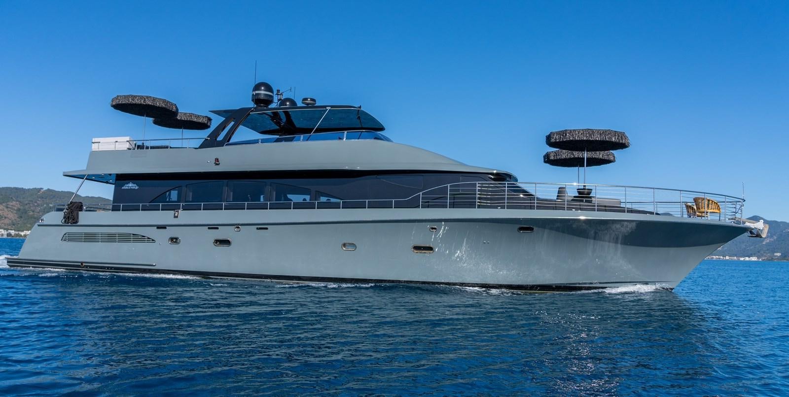 a large white yacht aboard QUEEN KARINA Yacht for Sale