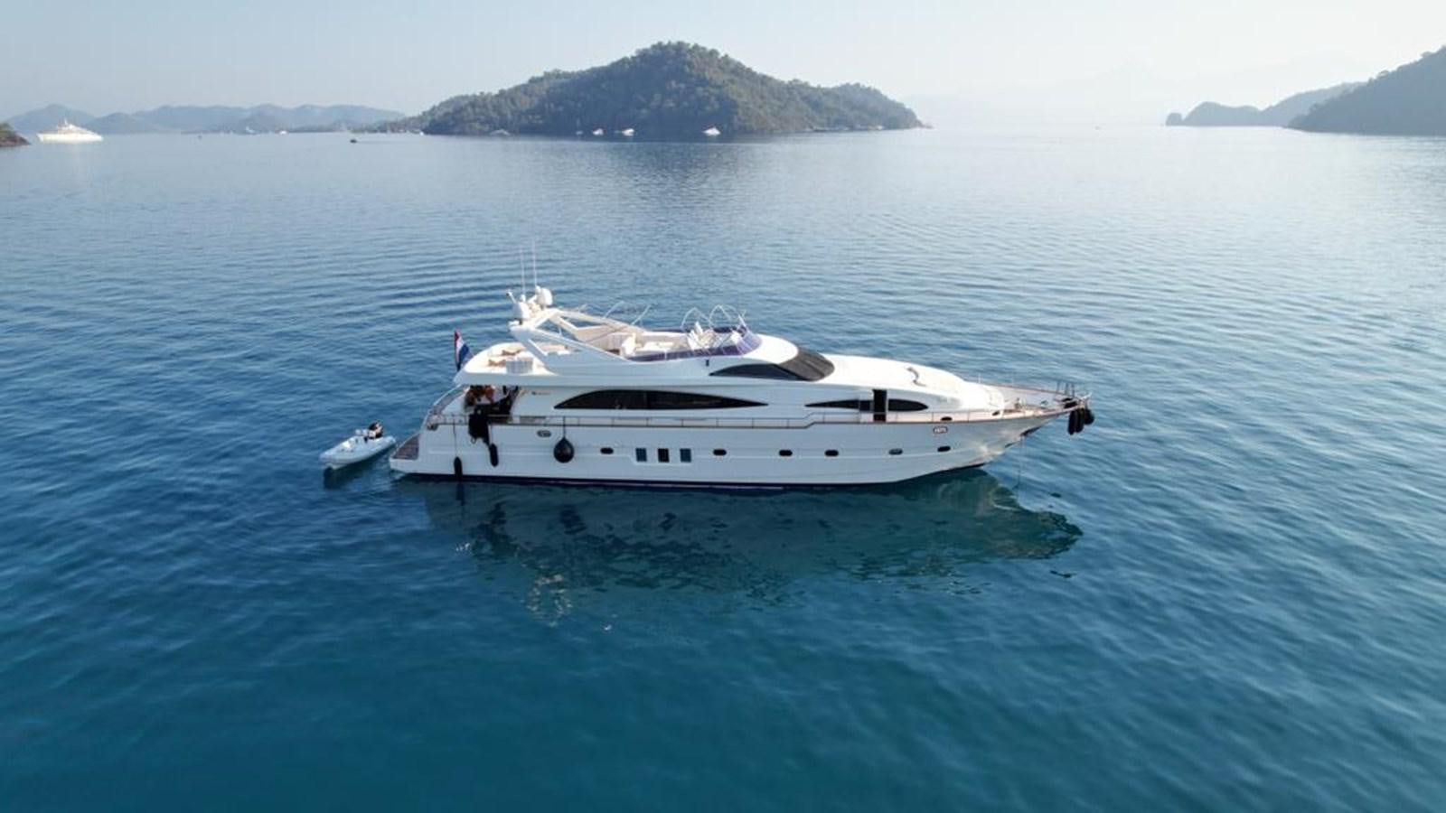a boat in the water aboard WONDERLAND Yacht for Sale