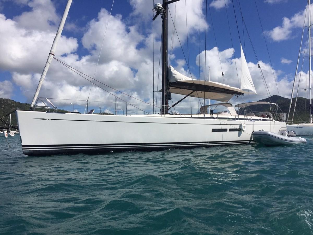 a white boat in the water aboard SALPARE Yacht for Sale