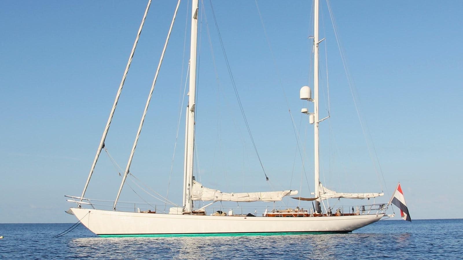 a sailboat on the water aboard KIM Yacht for Sale