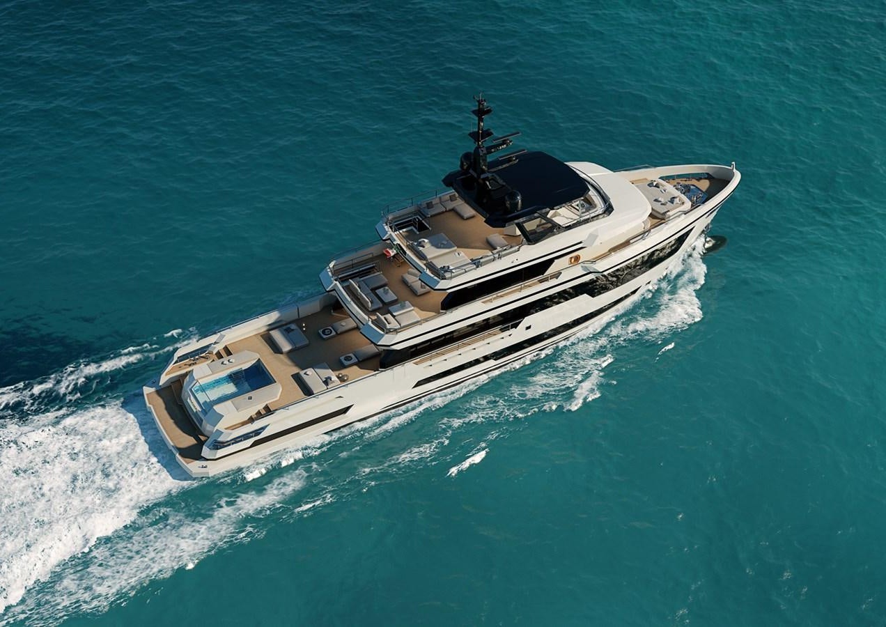 a high angle view of a ship aboard COLUMBUS CROSSOVER 42/01 Yacht for Sale