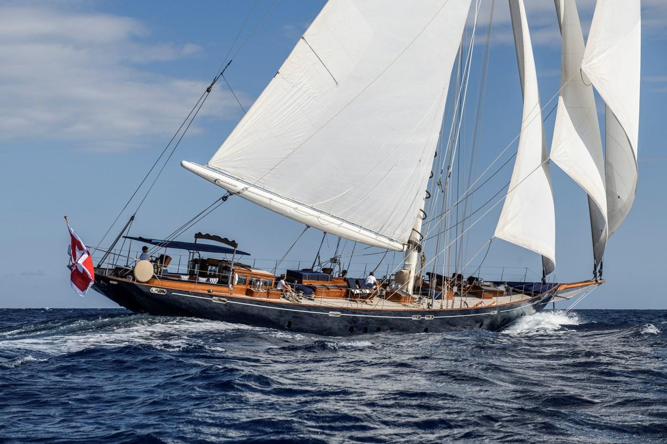 a sailboat on the water aboard ALEXA OF LONDON Yacht for Sale