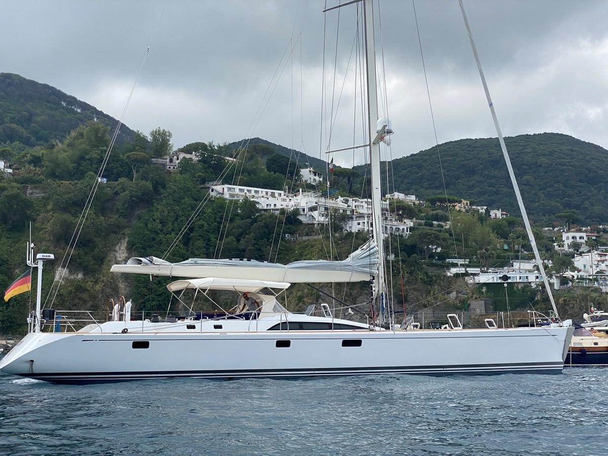 a white boat on the water aboard NAZCA 2 Yacht for Sale