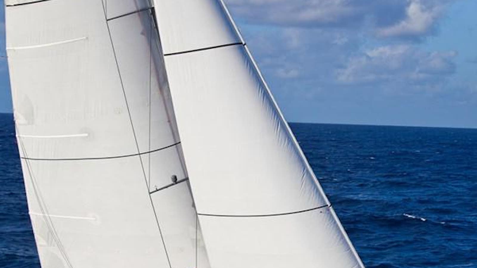 a sailboat in the water aboard AEGIR Yacht for Sale