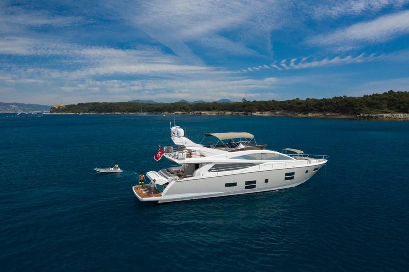 a boat on the water aboard SUMMER BREEZE Yacht for Sale