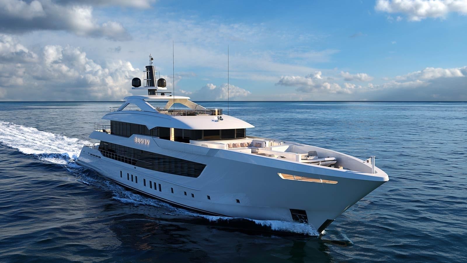 a white boat on the water aboard HEESEN 20955 Yacht for Sale