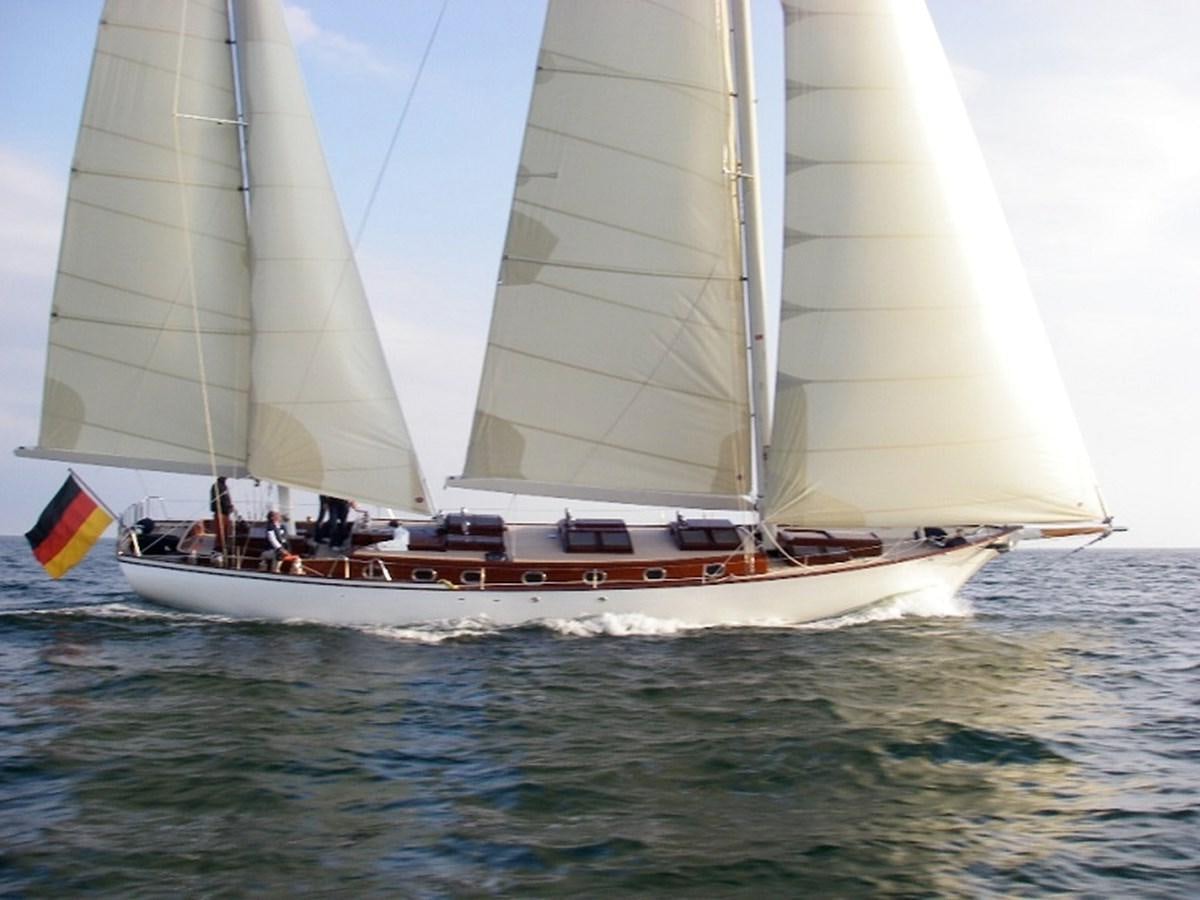 a sailboat on the water aboard TIOGA OF HAMBURG Yacht for Sale