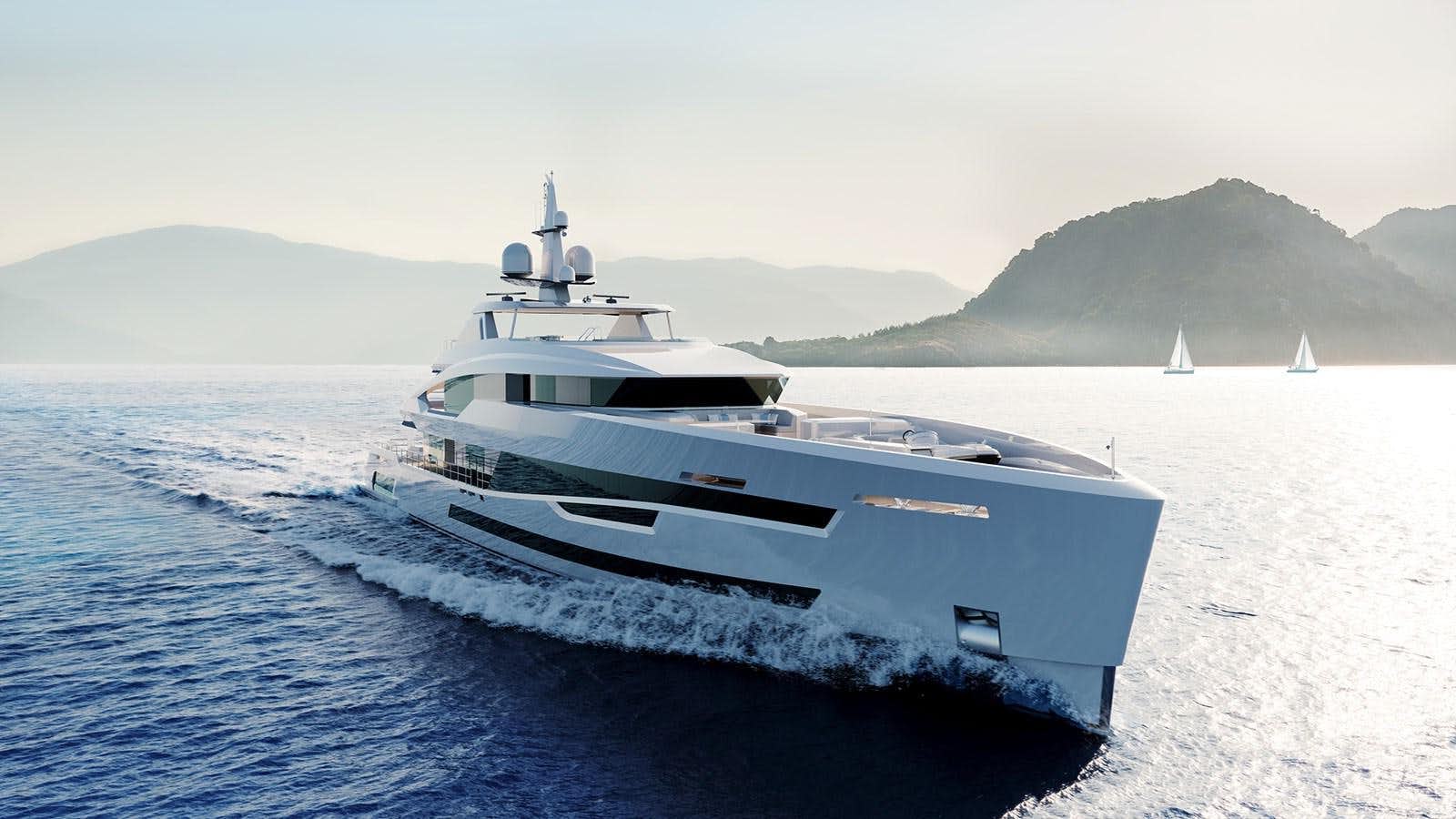 a boat on the water aboard HEESEN 57M ALUMINIUM #2 Yacht for Sale