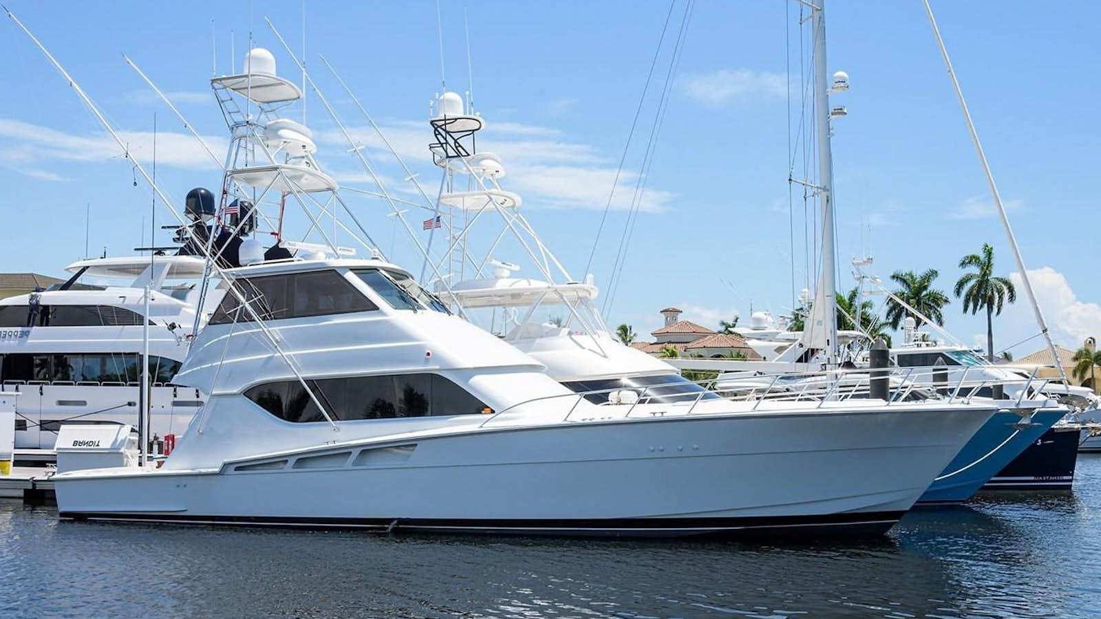 a large white yacht aboard ENCLOSED BRIDGE Yacht for Sale