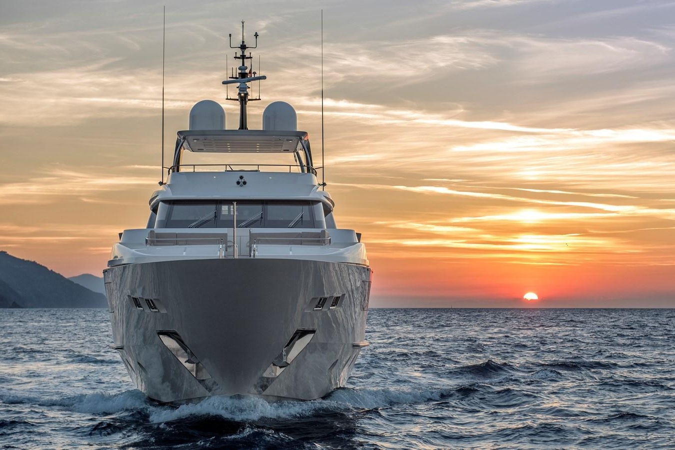 a ship in the water aboard INSIEME Yacht for Sale