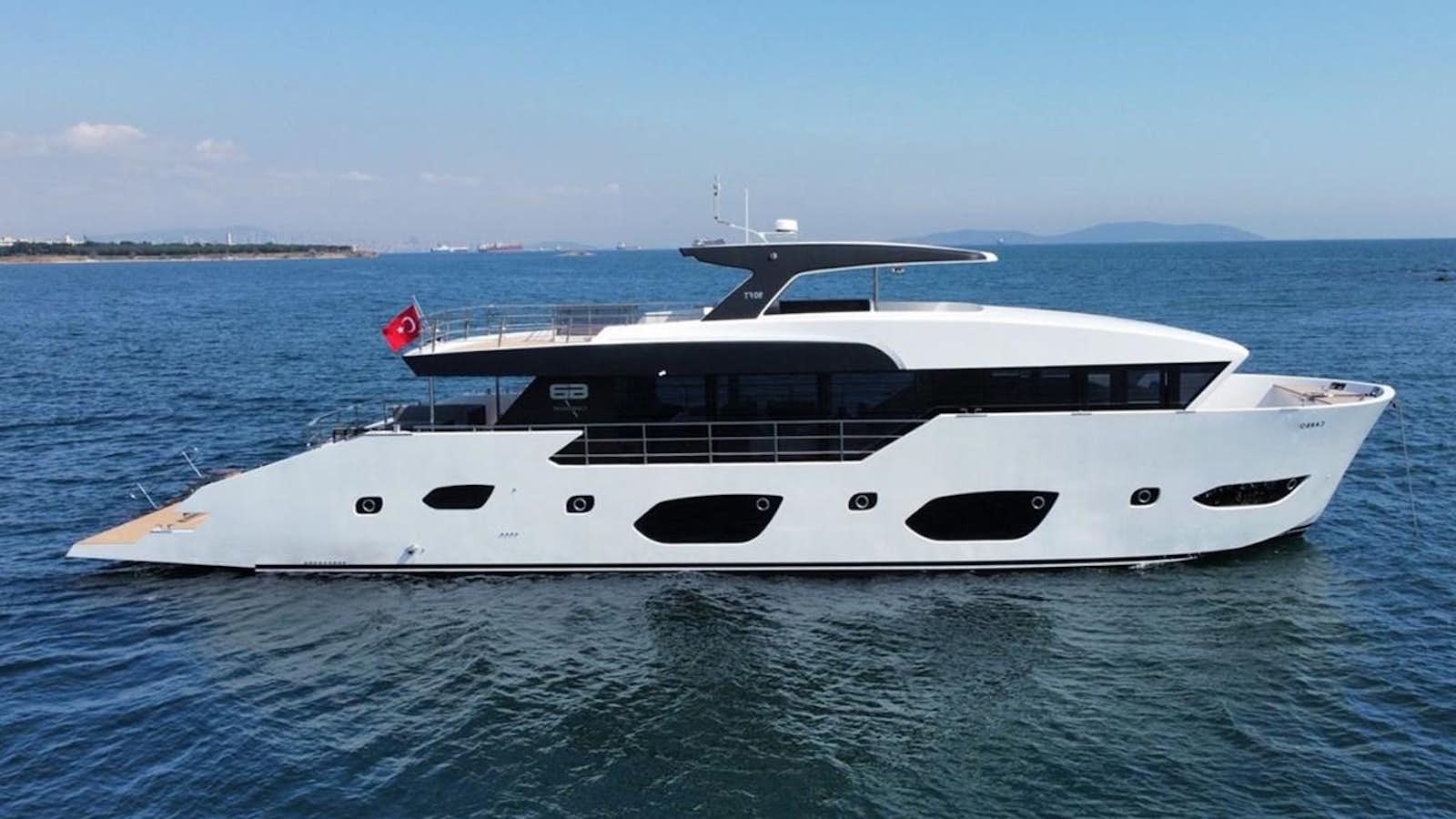 a boat on the water aboard CARBO Yacht for Sale